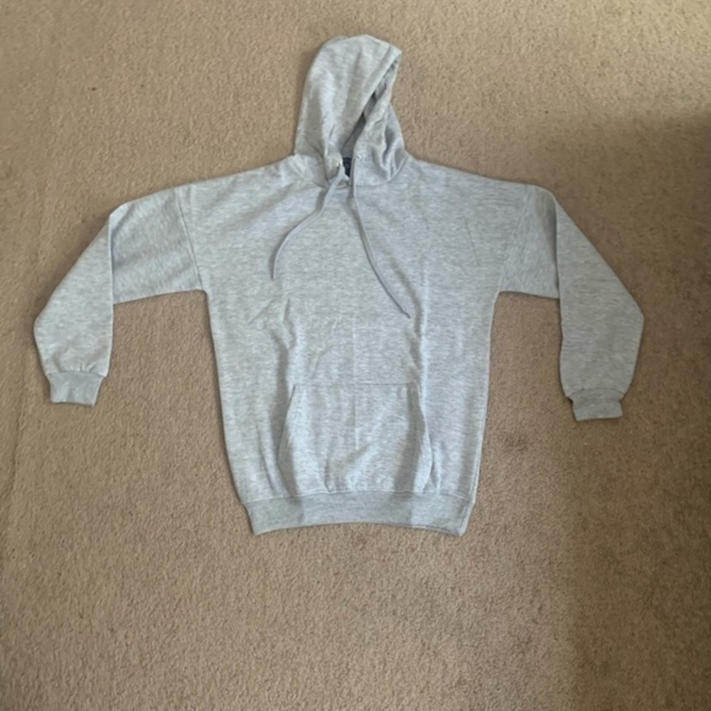 Nasty Gal Grey Hooded Sweatshirt size Small
